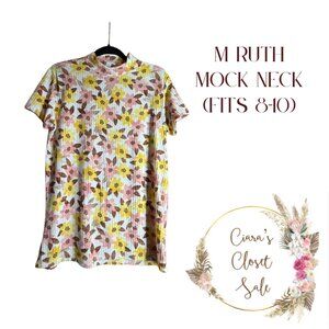 LuLaRoe Ruth Mock Neck Short Sleeved Top